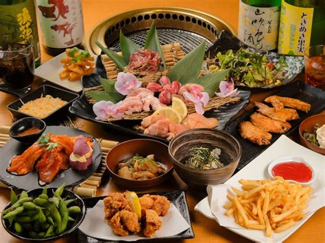 Hotel lunch buffet with all you can eat main dishes Osaka Japan